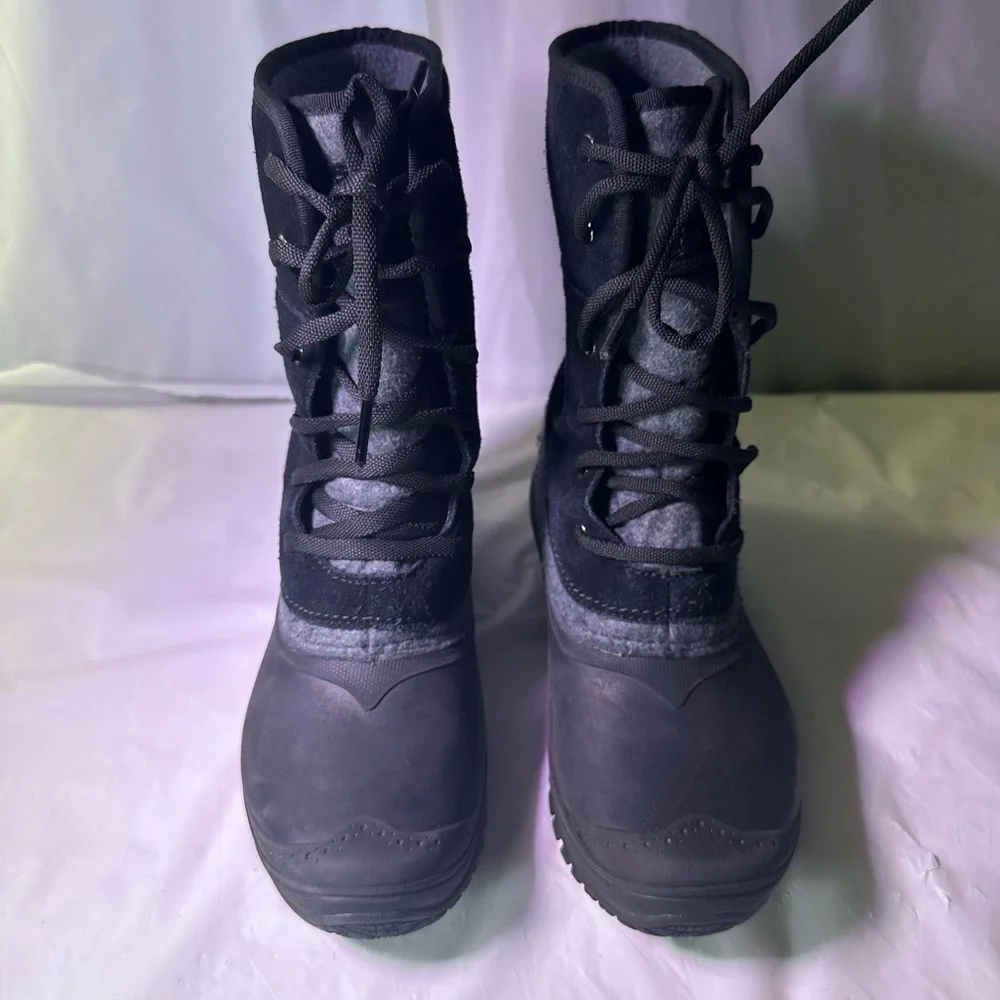 The North Face Black and Gray Winter Boots